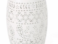 PAISLEY white metal side tables