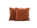 RUST tassle pillows