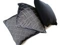 black pillows